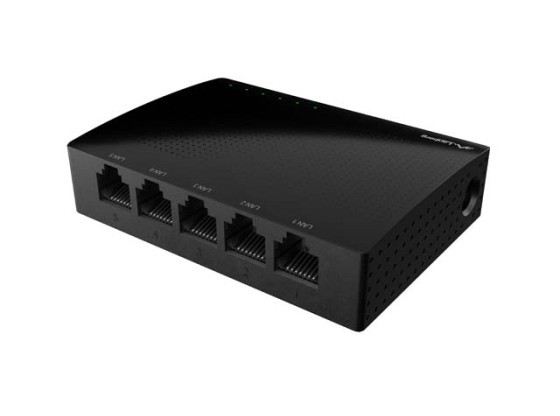 КОММУТАТОР LANBERG DSP1-1005 5X 1GB/S UNMANAGED GIGABIT ETHERNET DESKTOP 5V V2