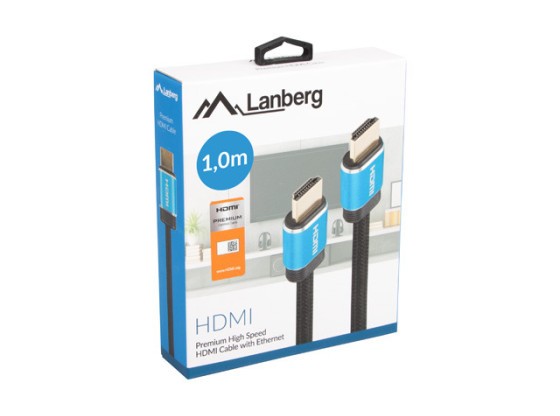 КАБЕЛЬ HDMI M/M V2.0 1 М CU BLACK BOX PREMIUM CERTIFICATE LANBERG