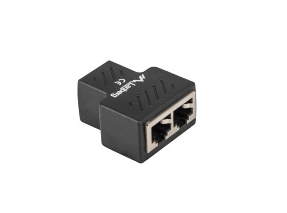 RJ45 INLINE COUPLER RJ45->2XRJ45 SHIELDED LANBERG