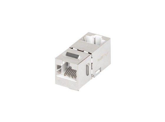 РАЗЪЕМ FEED-THRU KEYSTONE CONNECTOR RJ45->RJ45 CAT.6 FTP 90 LANBERG