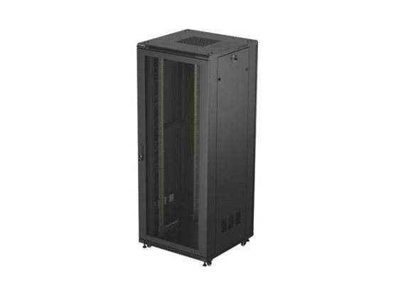ШКАФ ДЛЯ СТОЙКИ 19" СВОБОДНОСТОЯЩИЙ 42U/800X800 (ПЛОСКАЯ УПАКОВКА) С СЕТЧАТОЙ ДВЕРЦЕЙ ЧЕРНЫЙ LANBERG
