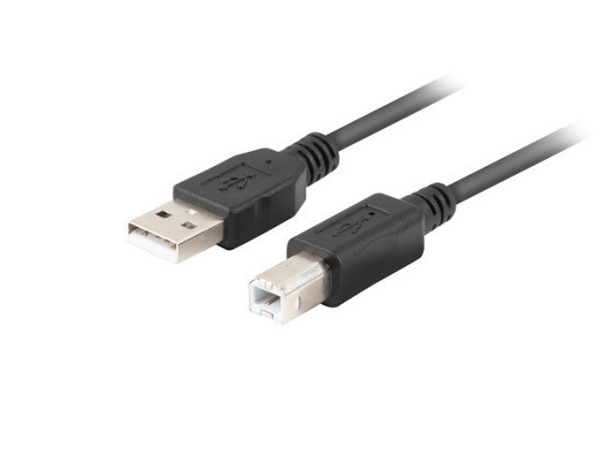 КАБЕЛЬ USB-A(M)->USB-B(M) 2.0 3 М ЧЕРНЫЙ ФЕРРИТОВАЯ КОРОБКА LANBERG