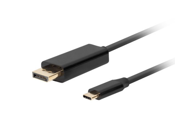 КАБЕЛЬ USB-C(M)->DISPLAYPORT(M) 3M 4K 60HZ ЧЕРНЫЙ LANBERG