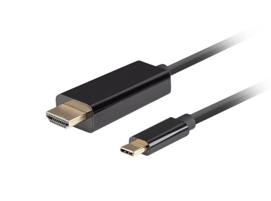 КАБЕЛЬ USB-C(M)-&gt;HDMI(M) 0,5 М 4K 60HZ ЧЕРНЫЙ LANBERG