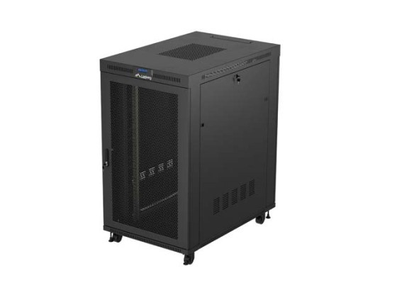 РЭКОВЫЙ ШКАФ 19" СВОБОДНОСТОЯЩИЙ 27U/800X1200 (ПЛОСКАЯ УПАКОВКА) С СЕТЧАТОЙ ДВЕРЦЕЙ LCD ЧЕРНЫЙ LANBERG