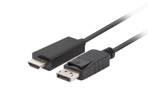КАБЕЛЬ DISPLAYPORT(M) V1.1 ->HDMI(M) 5M ЧЕРНЫЙ LANBERG