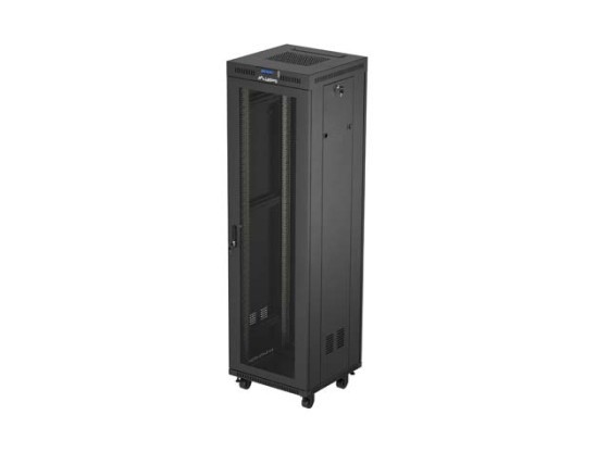 РЭКОВЫЙ ШКАФ 19" СВОБОДНОСТОЯЩИЙ 42U/600X600 (ПЛОСКАЯ УПАКОВКА) С СЕТЧАТОЙ ДВЕРЦЕЙ LCD ЧЕРНЫЙ LANBERG V2