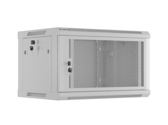 МОНТАЖНАЯ СТОЙКА 19" 6U 600X450 СЕРАЯ ПЕРФОРИРОВАННАЯ ДВЕРЬ LANBERG (ПЛОСКАЯ УПАКОВКА)