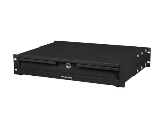 ЯЩИК ДЛЯ 19-ДЮЙМОВЫХ ШКАФОВ 2U 360 ММ ЧЕРНЫЙ LANBERG (2U/483X360 ММ ГРУЗОПОДЪЕМНОСТЬ ДО 90 КГ, 4-ТОЧЕЧНОЕ КРЕПЛЕНИЕ)