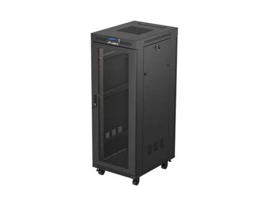 МОНТАЖНЫЙ ШКАФ В СТОЙКУ 19" 32U 600X800 ЧЕРНЫЙ LCD ПЕРФОРИРОВАННАЯ ДВЕРЬ LANBERG (ПЛОСКАЯ УПАКОВКА)