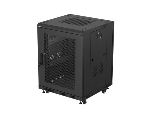 МОНТАЖНАЯ СТОЙКА 19" 15U 600X600 ЧЕРНАЯ ПЕРФОРИРОВАННАЯ ДВЕРЬ LANBERG (ПЛОСКАЯ УПАКОВКА)