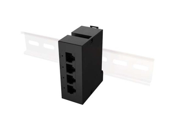 КОММУТАТОР LANBERG DIN-FE4-AT-30W 1XIN 3X OUT 100MB POE EXTENDER FAST ETHERNET DIN RAIL AT 30W