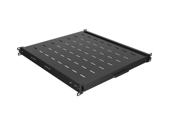 ВЫДВИЖНАЯ ПОЛКА ДЛЯ 19-ДЮЙМОВОЙ СТОЙКИ 500 ММ ЧЕРНАЯ LANBERG (1U/445X500 ММ ГРУЗОПОДЪЕМНОСТЬ ДО 35 КГ, 4-ТОЧЕЧНОЕ КРЕПЛЕНИЕ