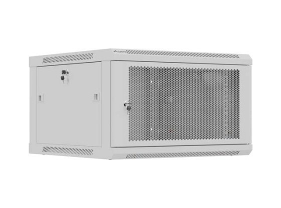 МОНТАЖНАЯ СТОЙКА 19" 6U 600X600 СЕРАЯ ПЕРФОРИРОВАННАЯ ДВЕРЬ LANBERG (ПЛОСКАЯ УПАКОВКА)