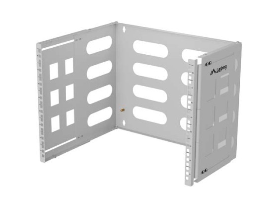 СТОЙКА НАСТЕННАЯ 19" 8U 497X400/240 СЕРЫЙ LANBERG