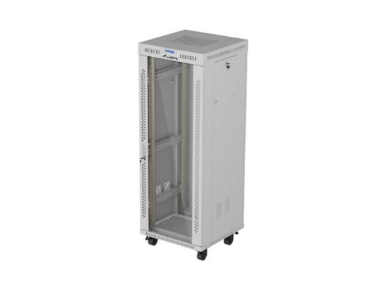МОНТАЖНАЯ СТОЙКА 19" 32U 600X600 GREY GLASS DOOR LCD LANBERG (FLAT PACK) V2