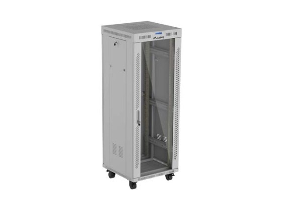 МОНТАЖНАЯ СТОЙКА 19" 32U 600X600 GREY GLASS DOOR LCD LANBERG (FLAT PACK) V2