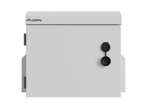 РЭКОВЫЙ ШКАФ 10" ДЛЯ НАСТЕННОГО ИЛИ СТОЙКОВОГО МОНТАЖА, СТЕПЕНЬ ЗАЩИТЫ IP55, ГЕРМЕТИЧНЫЙ, 300X200X300, СЕРЫЙ, LANBERG (В СОБРАННОМ ВИДЕ)