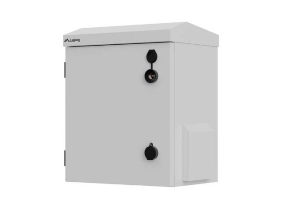 РЭКОВЫЙ ШКАФ 10" ДЛЯ НАСТЕННОГО ИЛИ СТОЙКОВОГО МОНТАЖА, СТЕПЕНЬ ЗАЩИТЫ IP55, ГЕРМЕТИЧНЫЙ, 320X220X400, СЕРЫЙ, LANBERG (В СОБРАННОМ ВИДЕ)