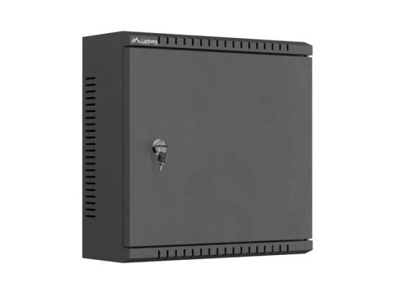 Монтажный бокс TPR 10" с сетчатой панелью 340x340x140, черный, LANBERG (в сборе)