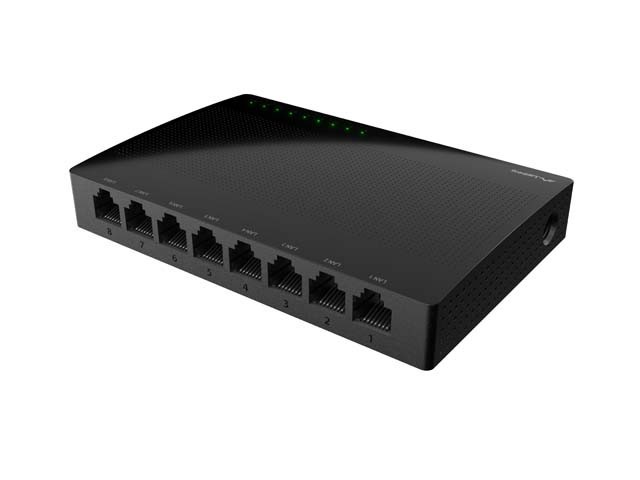 КОММУТАТОР LANBERG DSP1-1008 8X 1GB/S UNMANAGED GIGABIT ETHERNET DESKTOP 5V V2