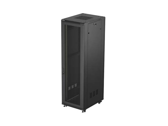 ШКАФ ДЛЯ СТОЙКИ 19" ОТДЕЛЬНО СТОЯЩИЙ 42U/600X800 (ПЛОСКАЯ УПАКОВКА) С СЕТЧАТОЙ ДВЕРЦЕЙ ЧЕРНЫЙ LANBERG