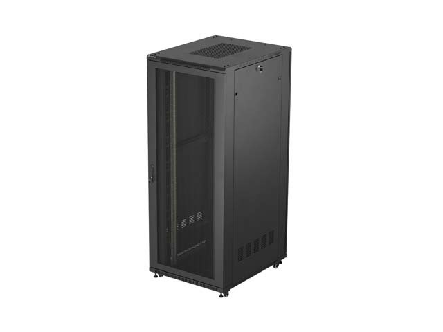 РЭКОВЫЙ ШКАФ 19" СВОБОДНОСТОЯЩИЙ 42U/800X1000 (ПЛОСКАЯ УПАКОВКА) С СЕТЧАТОЙ ДВЕРЬЮ ЧЕРНЫЙ LANBERG