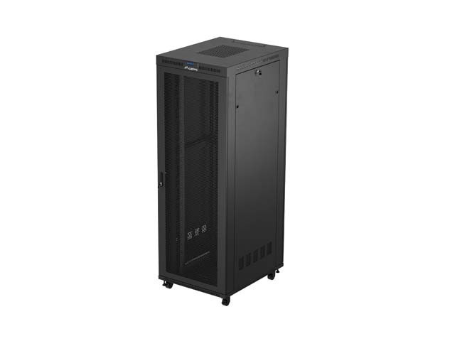 РЭКОВЫЙ ШКАФ 19" СВОБОДНОСТОЯЩИЙ 47U/800X1000 (ПЛОСКАЯ УПАКОВКА) С СЕТЧАТОЙ ДВЕРЦЕЙ LCD ЧЕРНЫЙ LANBERG V2
