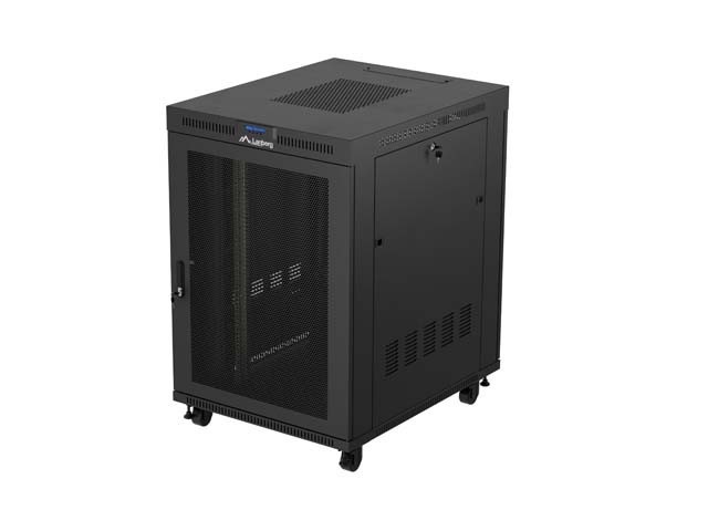 РЭКОВЫЙ ШКАФ 19" СВОБОДНОСТОЯЩИЙ 22U/800X1000 (ПЛОСКАЯ УПАКОВКА) С СЕТЧАТОЙ ДВЕРЦЕЙ LCD ЧЕРНЫЙ LANBERG V2