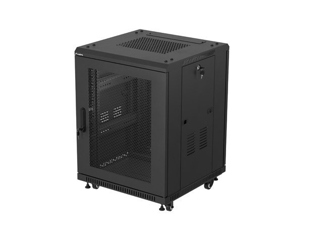 МОНТАЖНАЯ СТОЙКА 19" 15U 600X600 ЧЕРНАЯ ПЕРФОРИРОВАННАЯ ДВЕРЬ LANBERG (ПЛОСКАЯ УПАКОВКА)
